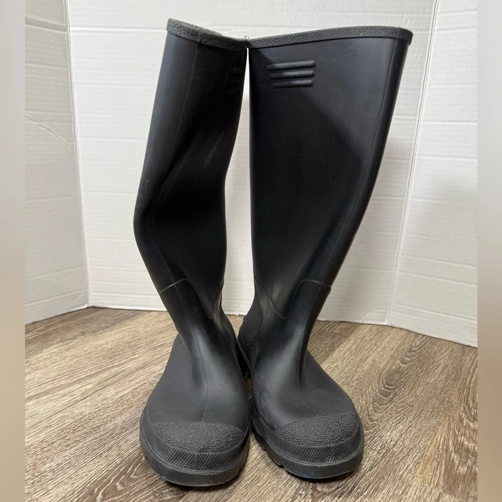 Dunlop Pricemaster Black Wellington Boots men's Sz:6US‎ women's 8US